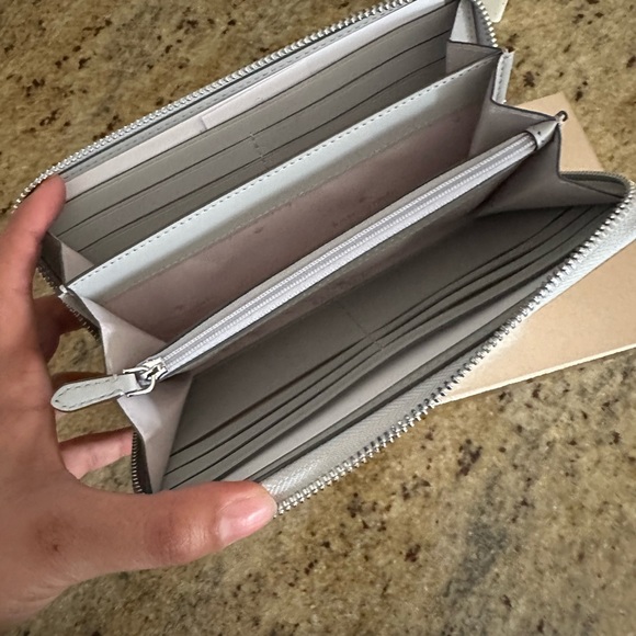 Kate Spade Tinsel Glitter Continental Women's Wallet - silver, Large - Picture 4 of 5